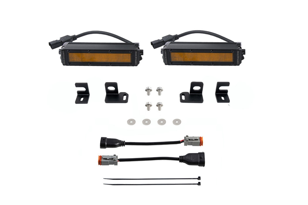 SS6 LED Fog Light Kit for 2024-Present Toyota Tacoma, Amber Wide Diode Dynamics - TRUCKED UP - Truck Superstore