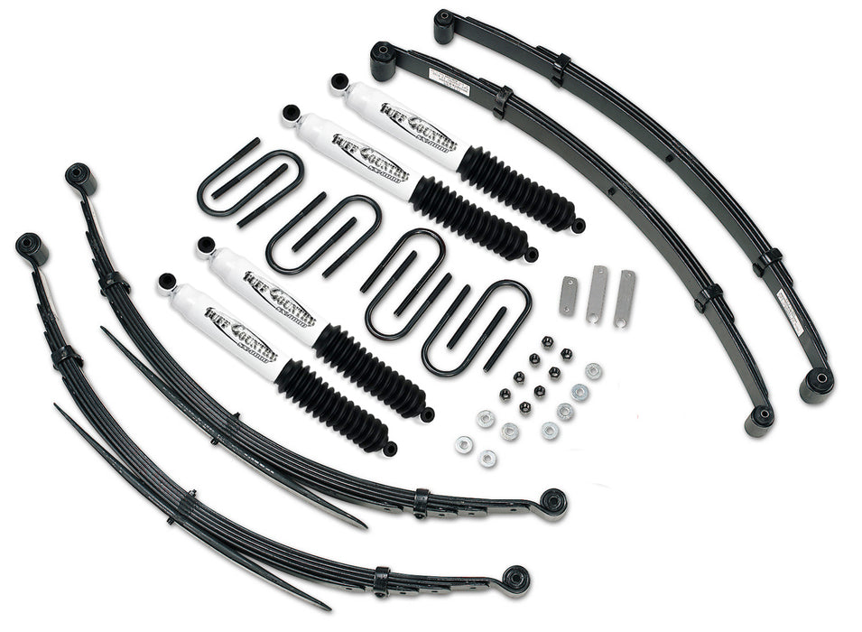 3 Inch Lift Kit 73-87 Chevy Truck/GMC Truck/Suburban/3/4 Ton 4WD Heavy Duty w/ SX8000 Shocks Fits Models w/52 Inch long Rear Springs Tuff Country - TRUCKED UP - Truck Superstore