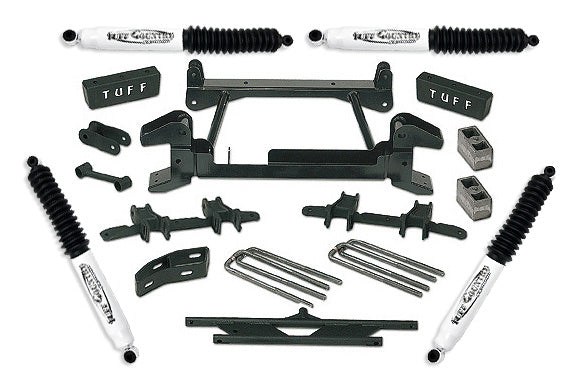 4 Inch Lift Kit 92-98 Chevy/GMC Suburban 2500 8 Lug w/ SX8000 Shocks Fits Models with stamped lower Control Arms Tuff Country - TRUCKED UP - Truck Superstore
