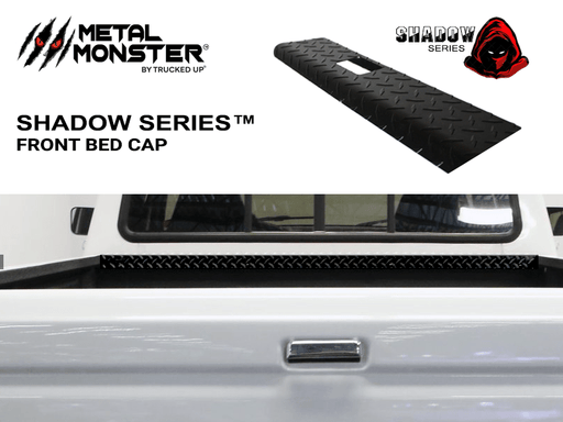 1973 - 1987 Chevrolet \ GMC Shadow Series Black Textured Diamond Plate Front Bed Cap - TRUCKED UP - Truck Superstore
