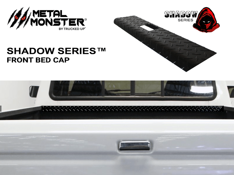 1973 - 1987 Chevrolet \ GMC Shadow Series Black Textured Diamond Plate Front Bed Cap - TRUCKED UP - Truck Superstore