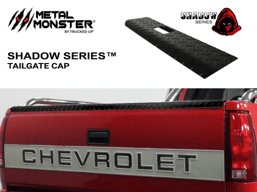 1981 - 1987 Chevrolet \ GMC Shadow Series Black Textured Tailgate Cap - TRUCKED UP - Truck Superstore