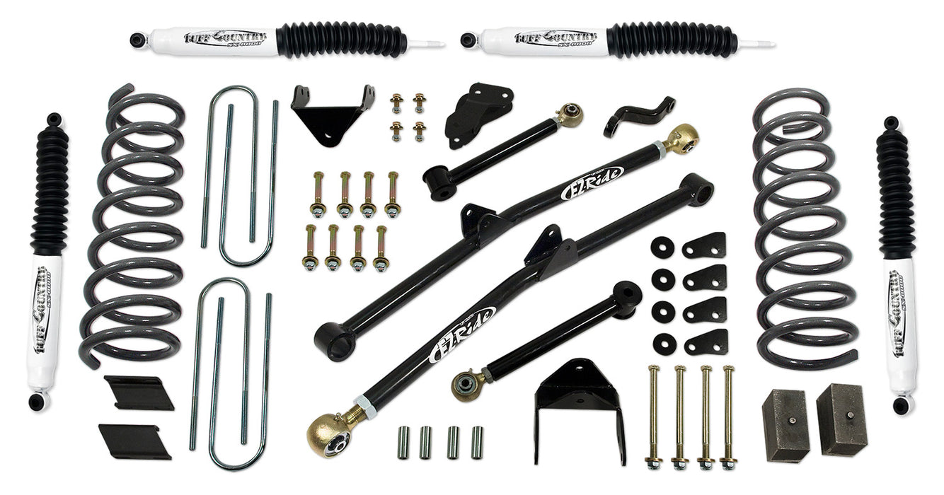 4.5 Inch Long Arm Lift Kit 09-13 Dodge Ram 2500 09-12 Dodge Ram 3500 with Coil Springs and SX8000 Shocks Tuff Country - TRUCKED UP - Truck Superstore