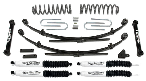 3.5 Inch Lift Kit 87-01 Jeep Cherokee with Rear Leaf Springs w/ SX8000 Shocks Tuff Country - TRUCKED UP - Truck Superstore