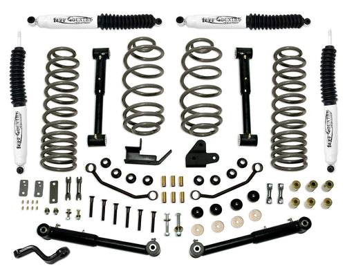 4 Inch Lift Kit 97-06 Jeep Wrangler TJ EZ-Flex w/ SX8000 Shocks Tuff Country - TRUCKED UP - Truck Superstore