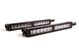 12 Inch LED Light Bar  Single Row Straight Clear Driving Pair Stage Series Diode Dynamics - TRUCKED UP - Truck Superstore