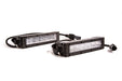 6 Inch LED Light Bar Single Row Straight SS6 White Wide Light Bar Pair Diode Dynamics - TRUCKED UP - Truck Superstore