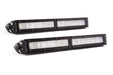 12 Inch LED Light Bar  Single Row Straight Clear Wide Pair Stage Series Diode Dynamics - TRUCKED UP - Truck Superstore