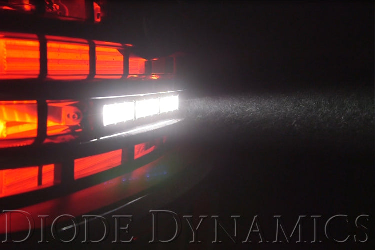 18 Inch LED Light Bar  Single Row Straight Clear Combo Each Stage Series Diode Dynamics - TRUCKED UP - Truck Superstore