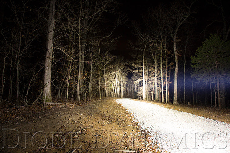 18 Inch LED Light Bar  Single Row Straight Clear Combo Each Stage Series Diode Dynamics - TRUCKED UP - Truck Superstore