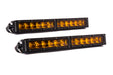 12 Inch LED Light Bar  Single Row Straight Amber Driving Pair Stage Series Diode Dynamics - TRUCKED UP - Truck Superstore