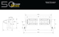 50 Inch LED Light Bar  Single Row Straight Amber Combo Each Stage Series Diode Dynamics