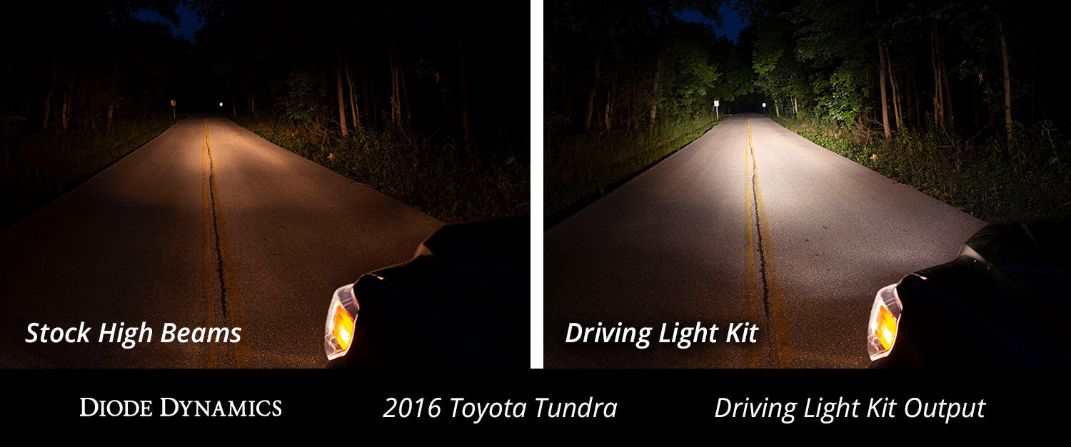 SS12 Driving Light Kit for 2014-2021 Toyota Tundra, White Wide - TRUCKED UP - Truck Superstore