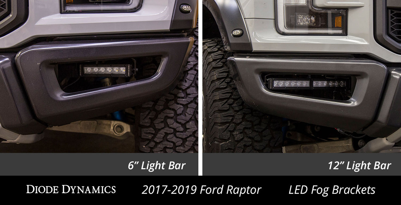 2017-2019 Ford Raptor SS Fog Kit 12.0 Inch Amber Wide Diode Dynamics - TRUCKED UP - Truck Superstore