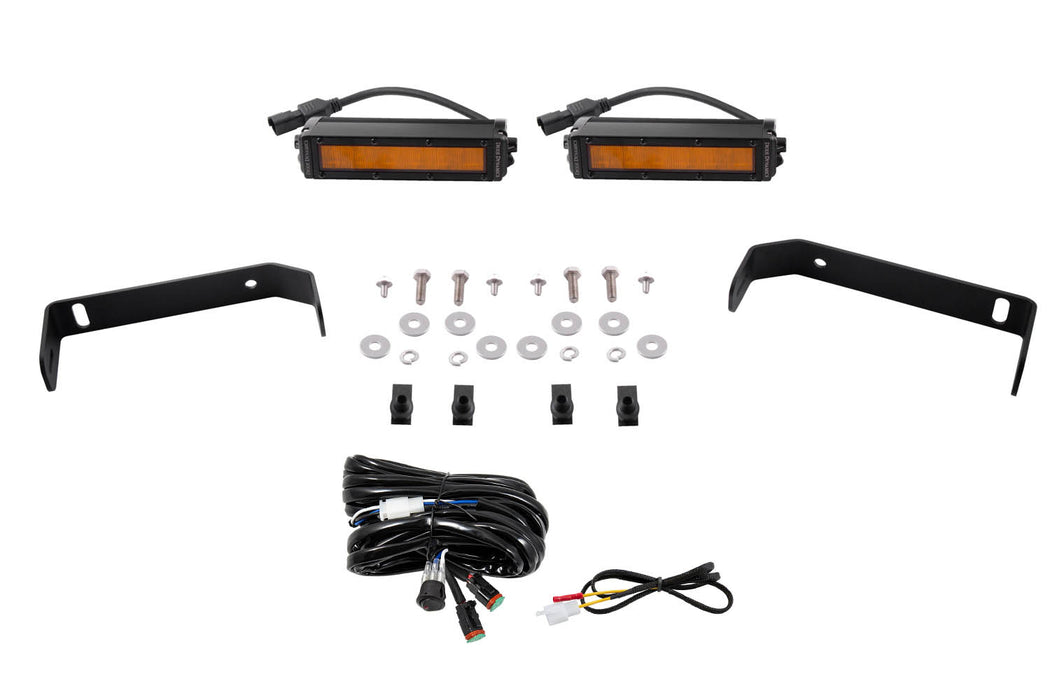 SS6 LED Lightbar Kit for 2019-2021 Ford Ranger, Amber Wide - TRUCKED UP - Truck Superstore
