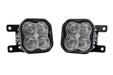 SS3 LED Fog Light Kit for 2019-2021 Ford Ranger White SAE Fog Pro w/ Backlight Diode Dynamics - TRUCKED UP - Truck Superstore