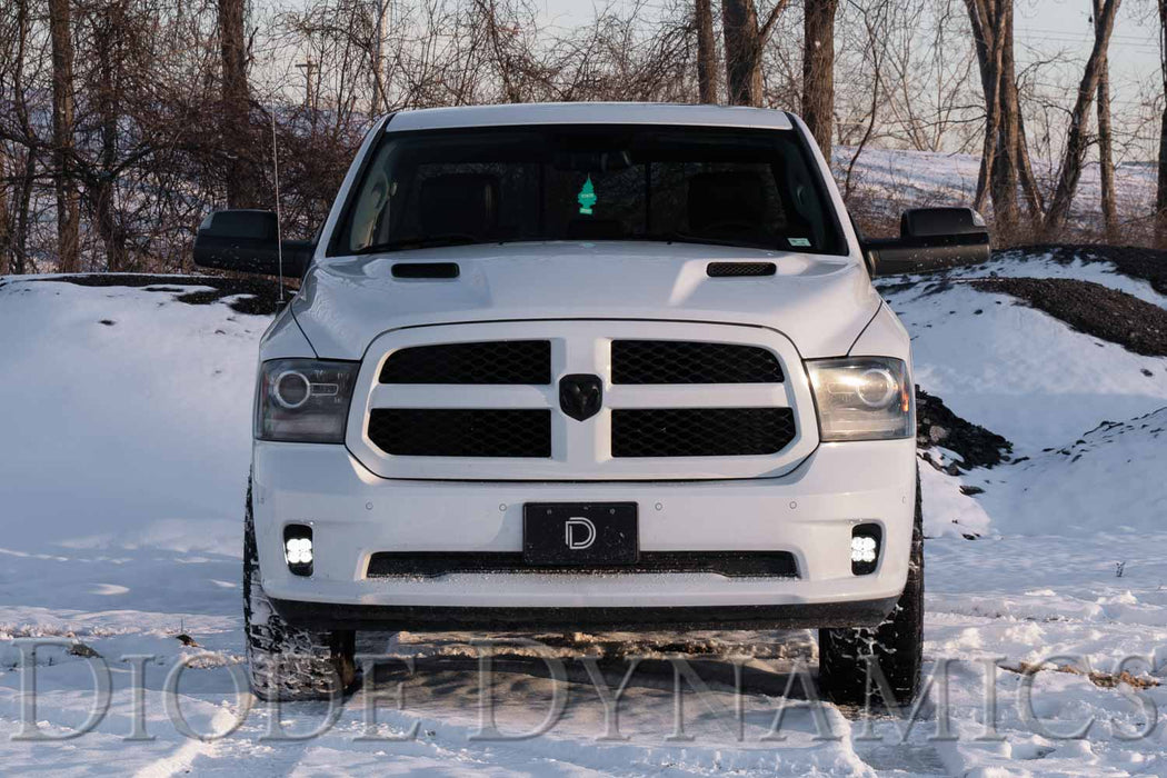 SS3 LED Fog Light Kit for 2013-2018 Ram 1500 White SAE Fog Pro w/ Backlight Diode Dynamics - TRUCKED UP - Truck Superstore