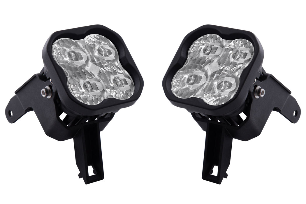 SS3 LED Fog Light Kit for 2004-2007 Ford Ranger Yellow SAE Fog Pro w/ Backlight Diode Dynamics - TRUCKED UP - Truck Superstore