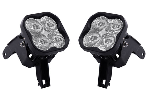 SS3 LED Fog Light Kit for 1999-2010 Ford Super Duty F-250/F-350 Yellow SAE Fog Pro w/ Backlight Diode Dynamics - TRUCKED UP - Truck Superstore