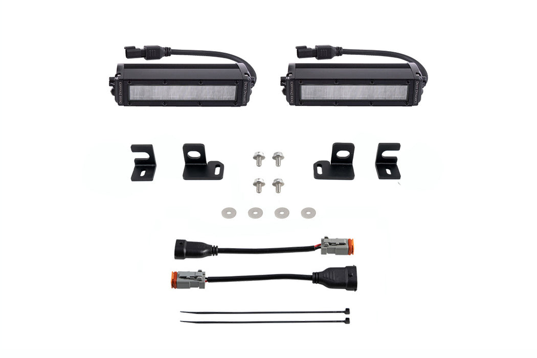 SS6 LED Fog Light Kit for 2024-Present Toyota Tacoma, White Wide Diode Dynamics - TRUCKED UP - Truck Superstore