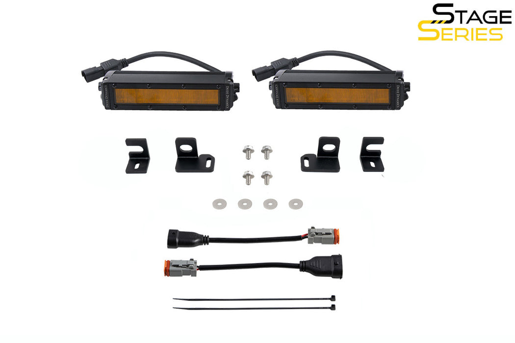 SS6 LED Fog Light Kit for 2024-Present Toyota Tacoma, Amber Wide Diode Dynamics - TRUCKED UP - Truck Superstore