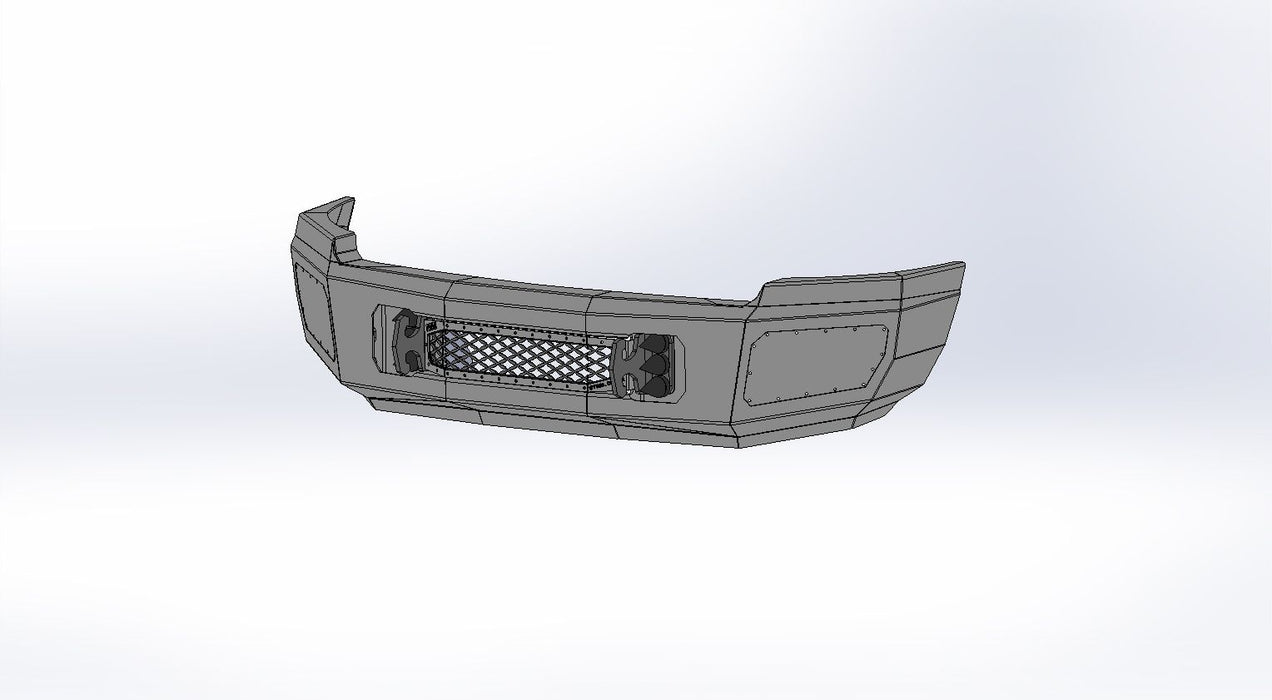 11-14 Silverado 2500/3500 Front Bumper with Sensors Flog Industries - TRUCKED UP - Truck Superstore