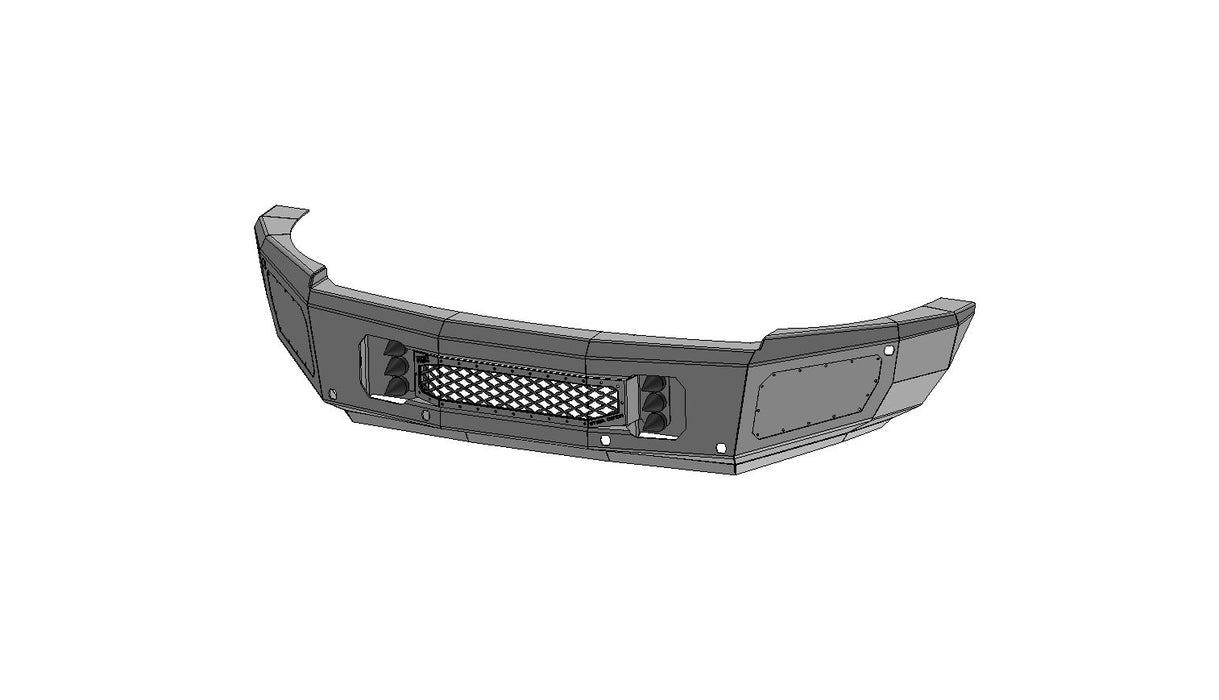 10-18 RAM 4500-5500 Front Bumper with Sensors Flog Industries - TRUCKED UP - Truck Superstore