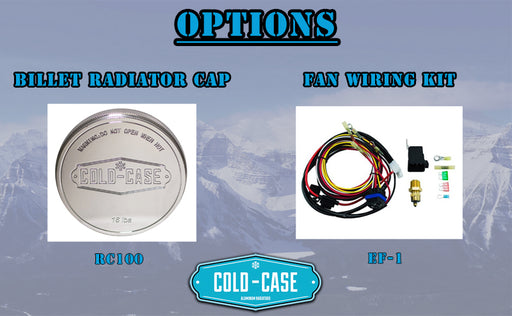 67-76 Chevy GMC Pickup Truck Aluminum Radiator And 14 Inch Fan Kit Cold Case Radiators - TRUCKED UP - Truck Superstore