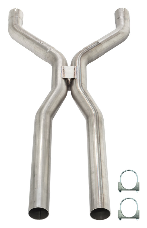 3 Inch Mandrel-Bent Tunnel Crossover Exhaust H-Pipe 409 Stainless Steel Pypes Exhaust - TRUCKED UP - Truck Superstore