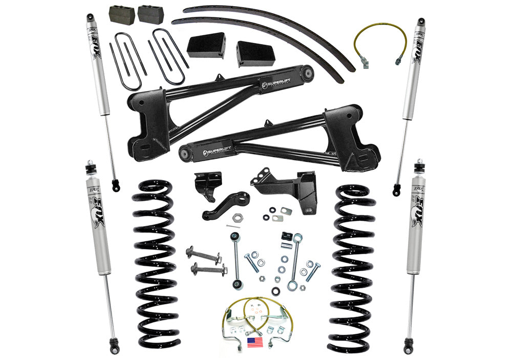 superlift-8-inch-Lift-Kit-2008-2010-Ford-F-250-and-F-350-Super-Duty-4WD-Diesel-Engine-with-Replacement-Radius-Arms-and-Fox-2-0-Series-Shocks-TRKK985FSLFT