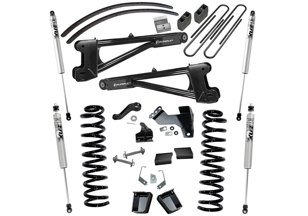 superlift-8-inch-Lift-Kit-2011-2016-Ford-F-250-and-F-350-Super-Duty-4WD-Diesel-Engine-with-Replacement-Radius-Arms-and-Fox-2-0-Series-Shocks-TRKK991FSLFT
