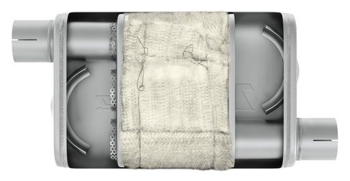 Turbo Pro Muffler 2.5 Inch Offset Inlet/Offset Outlet Pypes Exhaust - TRUCKED UP - Truck Superstore