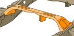 1999-2004 and 2006 Chevy Silverado 1500 Forward Fuel Tank Crossmember Rust Buster Frameworks