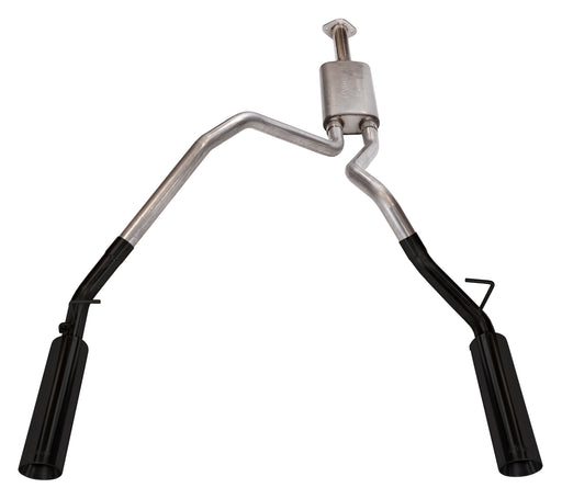 Ram 1500 Cat Back Exhaust System Black Pype Bomb For 19-24 Dodge Ram 1500 Split Rear Dual Exit 3 in Intermediate And 2.5 Tail Pipe 4.5 Pype Bomb Tip Muffler Incl Hardware Incl Tip Incl Pypes Exhaust - TRUCKED UP - Truck Superstore