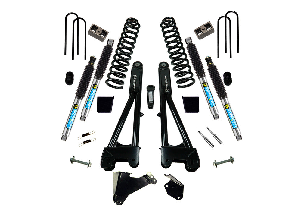 superlift-6-inch-Lift-Kit-2005-2007-Ford-F-250-and-F-350-Super-Duty-4WD-Diesel-Engine-with-Replacement-Radius-Arms-and-Bilstein-Shocks-TRKK977BSLFT
