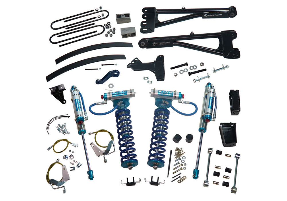 superlift-8-inch-Lift-Kit-2008-2010-Ford-F-250-and-F-350-Super-Duty-4WD-with-Replacement-Radius-Arms-King-Coilovers-and-King-rear-Shocks-TRKK985KGSLFT