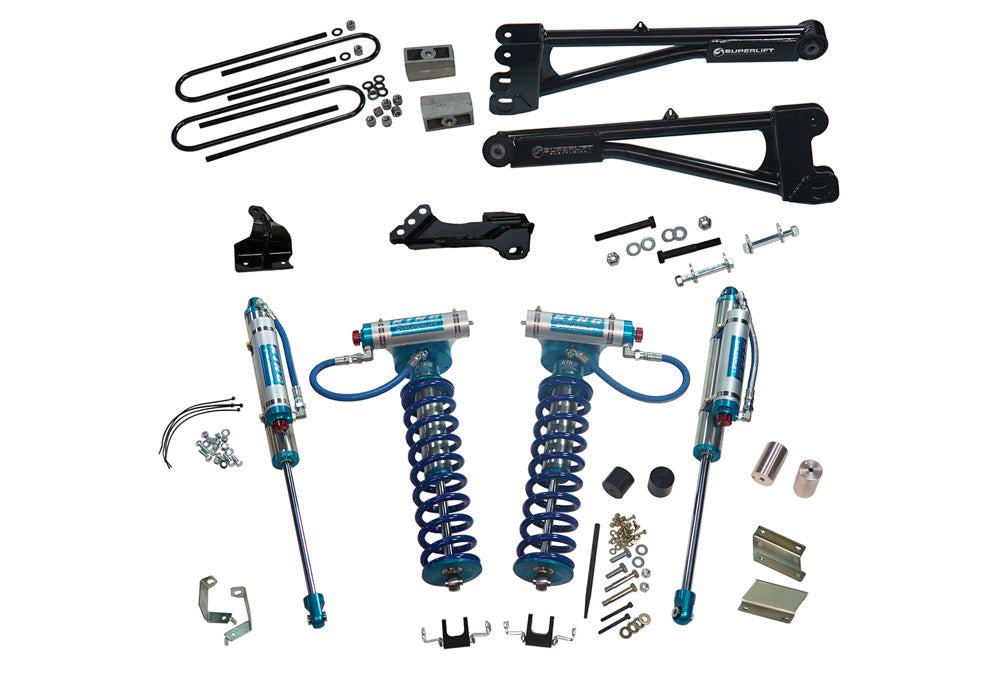 superlift-4-inch-Lift-Kit-2011-2016-Ford-F-250-and-F-350-Super-Duty-4WD-with-Replacement-Radius-Arms-King-Coilovers-and-King-rear-Shocks-TRKK987KGSLFT