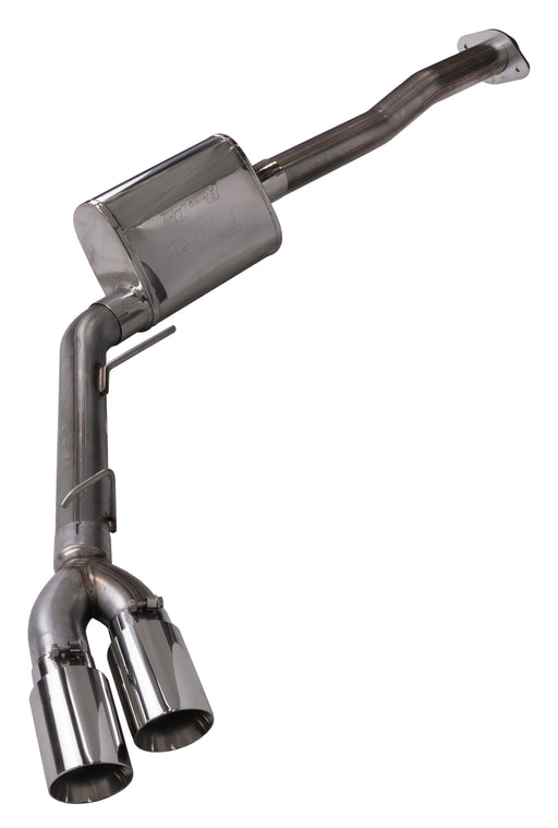 F150 Cat Back Exhaust System For 15-20 Ford F150 Split Rear Dual Exit 3 Inch Intermediate And 3 Inch Tail Pipe 4.5 Inch Tip Muffler Incl Hardware Incl Polished Tip Incl Pypes Exhaust - TRUCKED UP - Truck Superstore