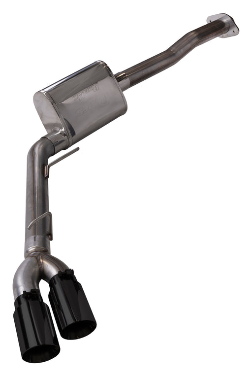 F150 Cat Back Exhaust System For 15-20 Ford F150 Split Rear Dual Exit 3 Inch Intermediate And 3 Inch Tail Pipe 4.5 Inch Black Tip Muffler Incl Hardware Incl Tip Incl Pypes Exhaust - TRUCKED UP - Truck Superstore