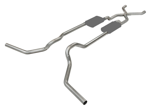 Ford Crossmember Back Exhaust For 65-76 F-100/F-150 No Muffler Pypes Exhaust - TRUCKED UP - Truck Superstore