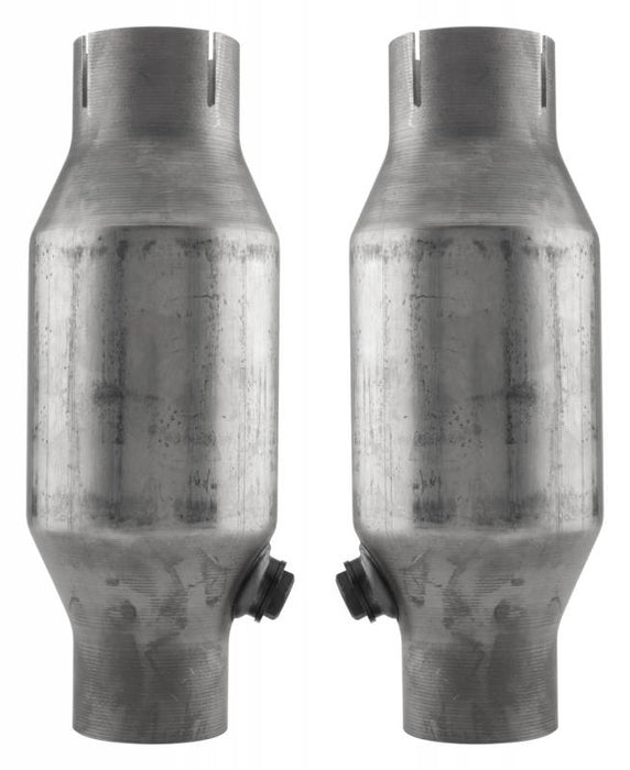 Crossmember Back w/X-Pipe Exhaust System 75-76 Ford Truck Split Rear Dual Exit 2.5 in Intermediate And Tail Pipe Hardware Incl Turbo pro Muffler Incl Tip Not Incl Catalytic Converter Incl Pypes Exhaust - TRUCKED UP - Truck Superstore