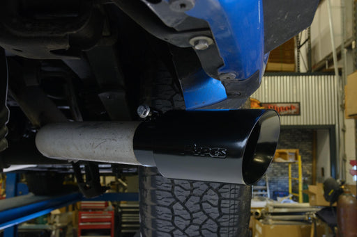 19-25 Silverado / Sierra 1500 4.8L/5.3L Single Exit Tunes & Tip Muffler Replacement Exhaust Kit Violator Muffler Black Tip SGT32VB PYPES - TRUCKED UP - Truck Superstore