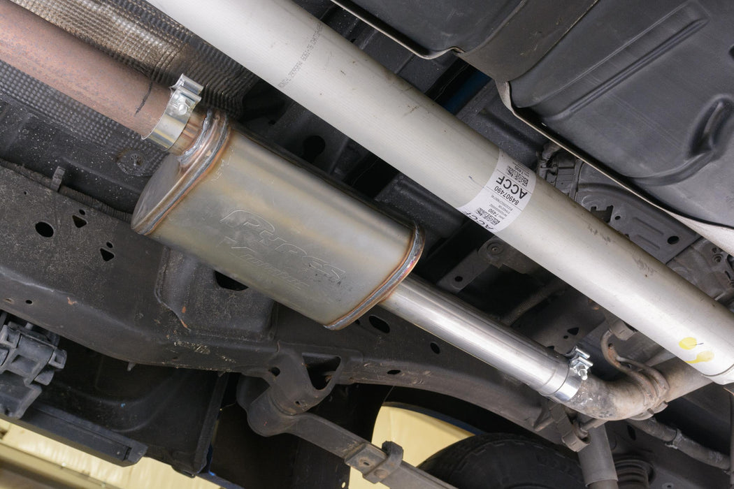 19-25 Silverado / Sierra 1500 4.8L/5.3L Single Exit Tunes & Tip Muffler Replacement Exhaust Kit Violator Muffler Black Tip SGT32VB PYPES - TRUCKED UP - Truck Superstore