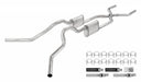 Crossmember Back W/ H-Pipe Exhaust System 63-66 GM Truck Split Side Dual Exit 2.5 Inch Intermediate And Tailpipe Hardware Incl Turbo Pro Muffler Incl And Tip Not Incl Stainless Steel Pypes Exhaust - TRUCKED UP - Truck Superstore