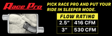 1975-1987 GM C15 Truck 2.5 Inch Crossmember Back With H-Bomb H-Pipe Exhaust System Includes Catalytic Converters 409 Stainless Race Pro Mufflers Pypes Performance Exhaust - TRUCKED UP - Truck Superstore