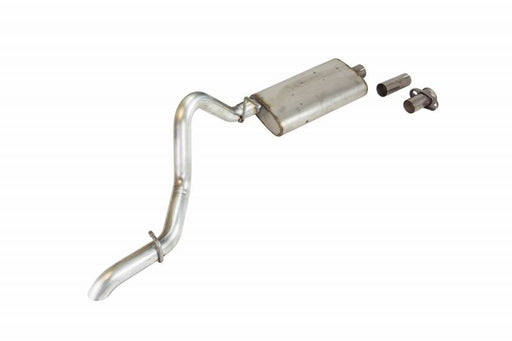 Cat Back Exhaust System 97-06 Wrangler TJ Single Rear Exit 2.5 in Intermediate And Tail Pipe Street Pro Muffler/Hardware included Natural Finish 304 Stainless Steel Pypes Exhaust - TRUCKED UP - Truck Superstore