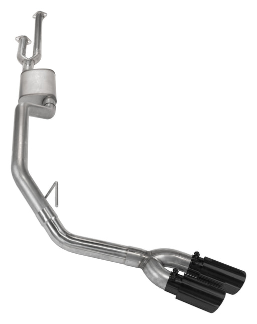Cat-Back Exhaust System 14-21 Split Side Dual Exit 2.5 in Intermediate And 3 in Tail Pipe Race Pro Mufflers/Hardware Incl Black Tip Incl Pypes Exhaust - TRUCKED UP - Truck Superstore