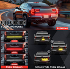 Truck Under Tailgate Lightbar 864 LED's 3-Row LED Light Strip. 48" and 60" Models.
