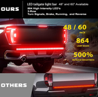 Truck Under Tailgate Lightbar 864 LED's 3-Row LED Light Strip. 48" and 60" Models.
