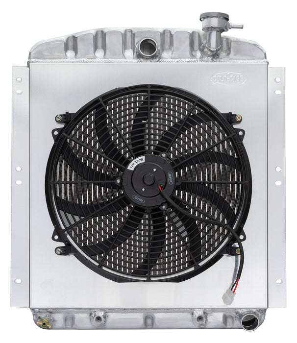 48-54 GMC Truck Aluminum Radiator 16 inch Fan Kit Cold Case Radiator - TRUCKED UP - Truck Superstore